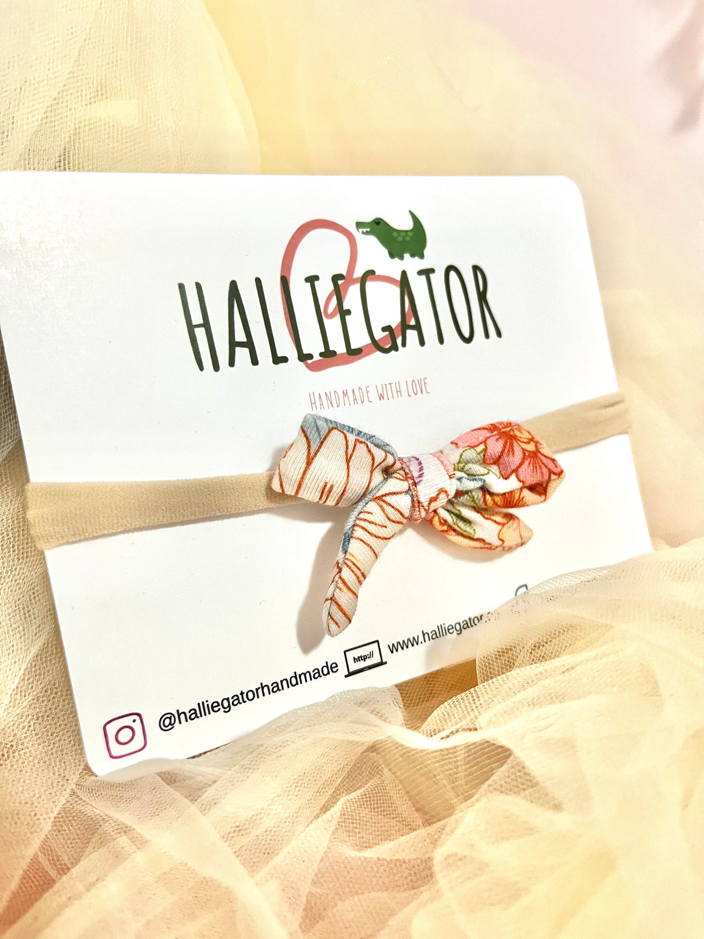 Autumn Floral Baby Bow