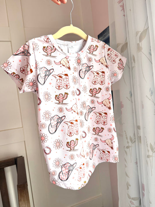 Cowgirl Curved Hem Tee