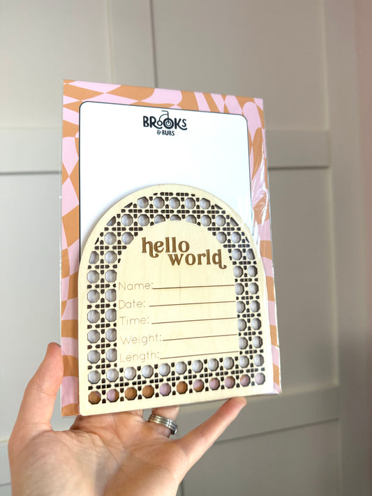 Baby Announcement Board